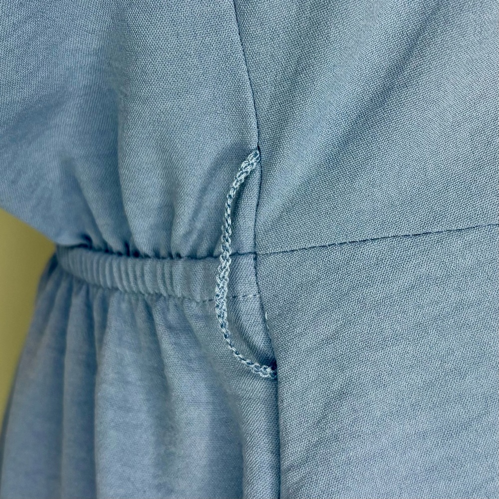 Lucky Brand Blue Buttoned A-Line Dress - Picture 7 of 11
